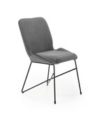 Krzesło K454 VELVET szare HALMAR