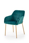 Krzesło K306 VELVET zielone HALMAR