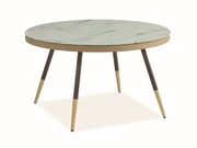 Ława VEGA B 80x80 biała/czarna SIGNAL