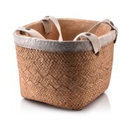 Osłonka ceramiczna ROSITA Ø 22x20,5x16,5cm naturalna MONDEX