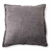 Poduszka FRANCES VELVET 40x40cm szara MONDEX