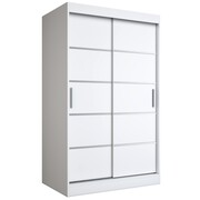 Szafa przesuwna MODUO COMFORT 120 biała mat z listwami MKPOL