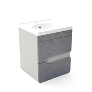 Szafka pod umywalkę LOFT 50 beton/szary mat 4STOL