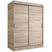 Szafa przesuwna MODUO COMFORT 150 dąb sonoma z listwami MKPOL