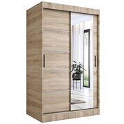 Szafa przesuwna MODUO COMFORT 2 120 dąb sonoma z lustrem MKPOL