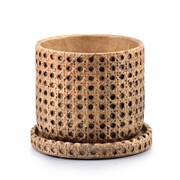 Osłonka ceramiczna z podstawką ROSITA Ø 14.5x12.5cm z podstawką MONDEX