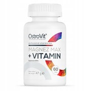 MAGNEZ MAX + KOMPLEKS WITAMIN GRUPY B +C +E 60 tab. MAGNEZ MAX WITAMINY I MINERAŁY OSTROVIT 60 tabs MINERAŁ OSTROVIT