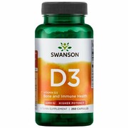 WITAMINA D3 2000 IU - 250 kapsułek SWANSON WITAMINA D3 2000 IU - 250 kapsułek SWANSON Zdrowie, Odporność SWANSON
