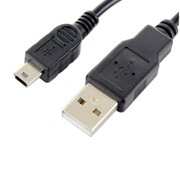 Kabel przewód 1A mini USB do ładowania 1m (czarny) TelForceOne
