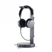 Satechi Aluminium USB-C Headphone stand - uniwersalna podstawka do słuchawek nausznych (USB-A, jack port) (space gray) Sariana LLC dba Satechi