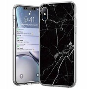 WYP Wozinsky Marble Żelowe etui pokrowiec marmur Samsung Galaxy S21+ 5G (S21 Plus 5G) czarny WOZINSKY