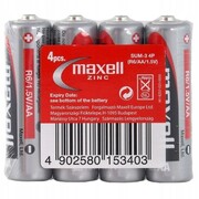 WYP Baterie cynkowo-węglowe Maxell R6 / AA - 4 sztuki Techonic