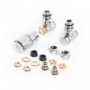 Zestaw Kątowy CYLINDER Chrom Carlo Poletti