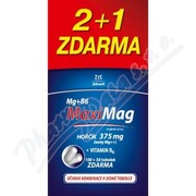 Zdrovit MaxiMag Magnez 375mg+B6 2+1 gratis tob3x50