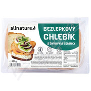 Allnature Bezlepkový chlebík s dýň.semínky 350g