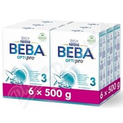 BEBA OPTIPRO 3 batolecí mléko 6x500g