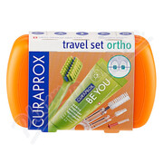 CURAPROX Travel set ORTHO cestovní sada oranžová