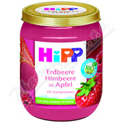 HiPP Jablka s jahodami a malinami BIO 4/6m 160g _HPP-D
