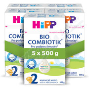 HiPP 2 Combiotik kojenecké mléko BIO 5x500g