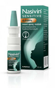 Nasivin Sensitive Dzieci 0,25 mg/ml nas.spr.sol 10ml