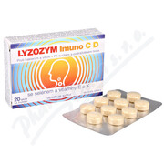 LYZOZYM Imuno C D Selen+vit.E a K žvýkací tbl.20