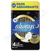 Always Ultra Secure Night 4 vložky 24ks