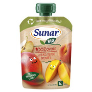 Sunar Kapsička 6m+ jablko mango broskev BIO 100g _HRO-E