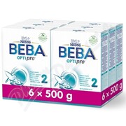 BEBA OPTIPRO 2 pokračovací kojenecké mléko 6x500g