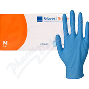 ABENA Rukavice vyš.Nitril Clas.M nepudr.modré 30ks