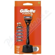 Gillette Fusion5 hol.strojek+stojan+5náhr.hlavice