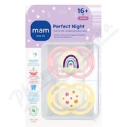 MAM Dudlík Perfect Night box 16+m růžový/žlutý 2ks _MAM-H
