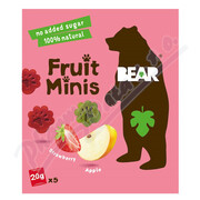 BEAR Fruit Minis Strawberry&Apple 5x20g _LTB-GB