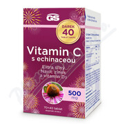 GS Vitamin C 500mg s echinaceou tbl.70+40 dárek