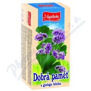 Apotheke Dobrá paměť s ginkgo biloba čaj 20x1.5g