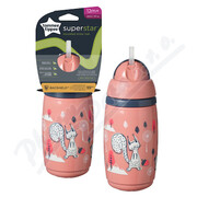 Tommee Tippee Netekoucí hrnek 266ml 12m+ Růžový _MYN-CLR