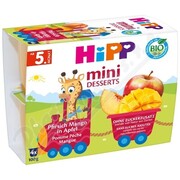 HiPP mini dezert jablka-broskve BIO 5m 4x100g