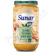 Sunar příkrm Zelenina těstoviny kuř. maso BIO 235g