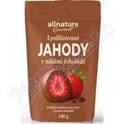 Allnature Jahody lyofilizované v mléčné čoko 100g _AL4-CZ