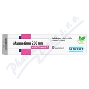 Magnesium 250mg tbl.eff 20 z wit.C Generica
