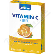 Vitar Vitamin C+zinek pomeranč tbl.30 _VTA-CZ