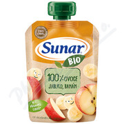 Sunar BIO mus Jabłko banan 100g