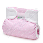 T-TOMI Ortop.abd.kalh.suchý zip White dots do 3kg