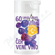 C-Vitamin 200mg Wino czerwone z sukralozą tbl.60