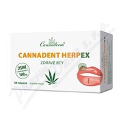 Cannaderm Cannadent HerpEX zdravé rty 28 tob.