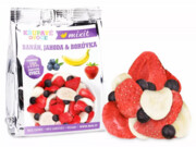 Mixit Chrupiące owoce do kieszonki – chrupiący banan, truskawka, borówka 23g