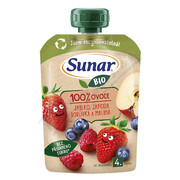 Sunar Kapsička 4m+ jablko jah.borův.mal.BIO 100g _HRO-E