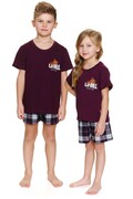 Piżama dziecięca PDU 7202 burgundy Brak