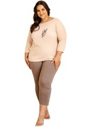 Piżama Jane 3289 01 beżowa Taro