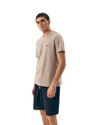 Piżama męska Dorm 42618 szara Brak