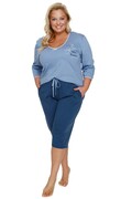Piżama damska PM 7262 sky blue Brak